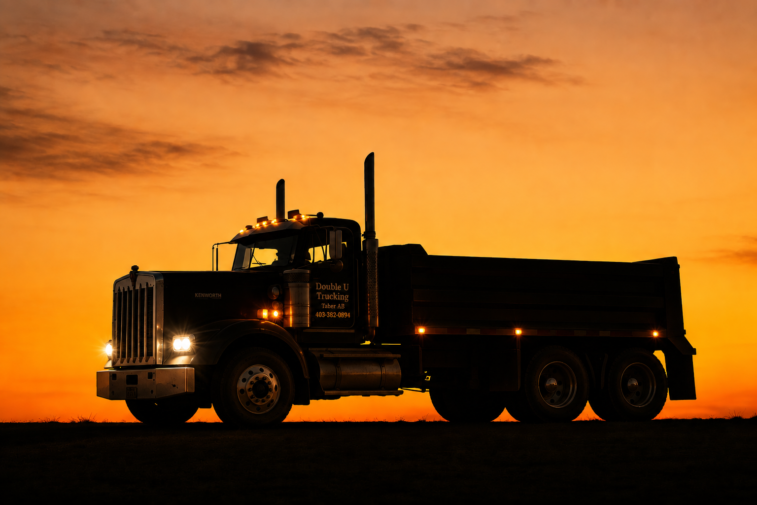 Double U Trucking dump truck
